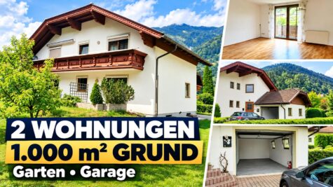 Schönes Haus (2 Wohnungen à 82 m²) mit Keller, Balkon, Terrasse, Garten, Garage und 2 Abstellplätzen in Möllbrücke, 9813 Möllbrücke, Einfamilienhaus
