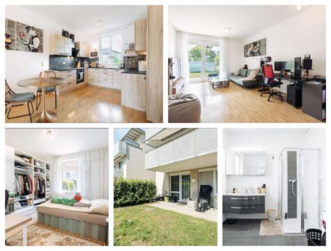 Graz – Schöne Gartenwohnung mit Terrasse, Fußbodenheizung und Tiefgaragenplatz, 8055 Graz, Etagenwohnung